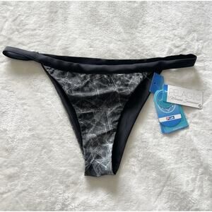 Pelagic Rio Reversible Bikini Bottom Hex Size XL Gray BLACK NWT